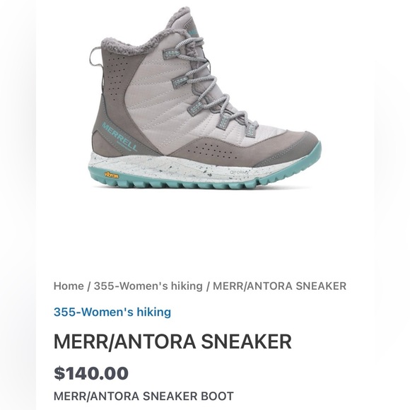 Merrell Shoes - Merrell Women's Antora Sneaker Boots in Paloma size 8